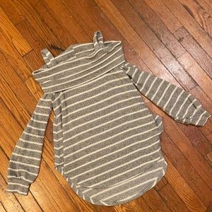 Striped off the shoulder Sweater